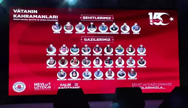 Kağıthane'de 15 Temmuz darbe girişiminin 7'nci yıl dönümünde anma programı düzenlendi