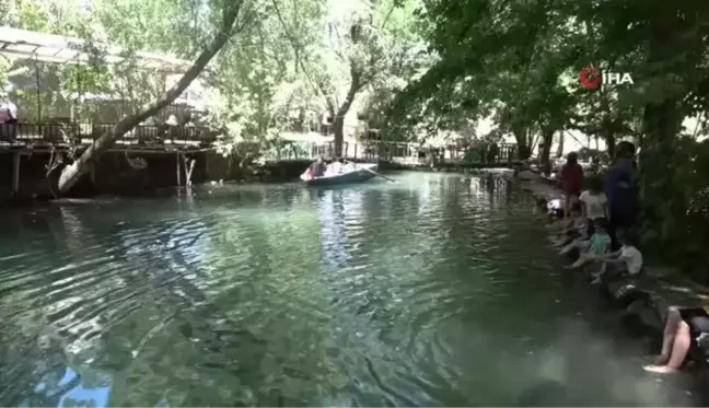 Mardin'deki Yeşilsu Mesire Alanı Sıcaklardan Kaçanların Adresi Oldu