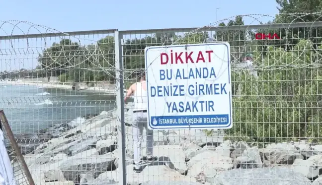 Yasaklara Rağmen Vatandaşlar Denize Girdi