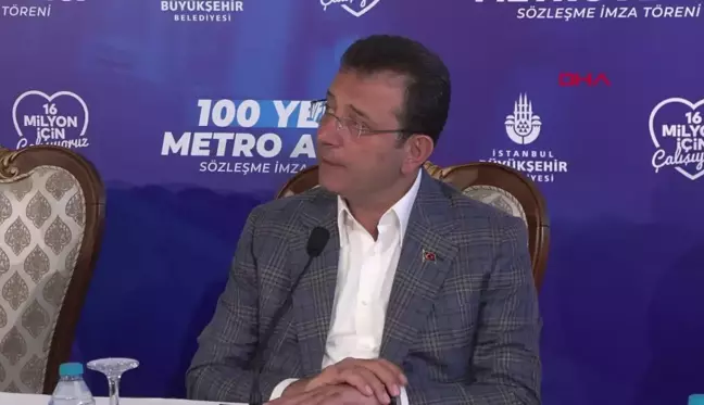 İMAMOĞLU, 100 YENİ METRO ARACI TEMİNİ İMZA TÖRENİNE KATILDI