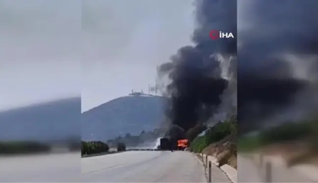 Tarsus'ta tüp yüklü kamyonun karıştığı kaza sonrası patlamalar meydana geldi