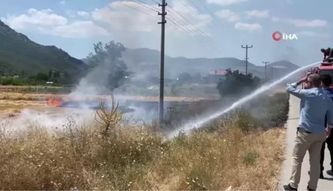 Burdur'da aynı anda iki farklı yerde arazi yangını çıktı