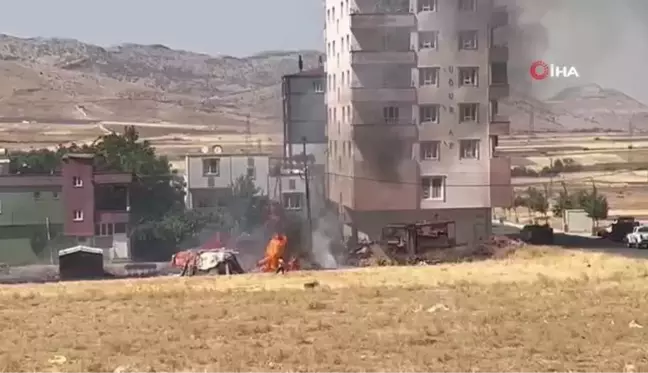 Gercüş'te boş arazide çıkan yangın söndürüldü