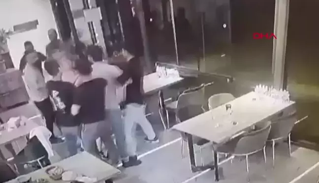 Çerkezköy'de çorbacıda çıkan kavga güvenlik kamerasına yansıdı