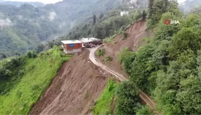 Rize'deki şiddetli yağışların bilançosu belli oldu