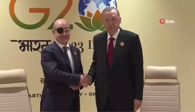 Cumhurbaşkanı Erdoğan, Almanya Başbakanı Scholz'u kabul ettiScholz görüşmeye 