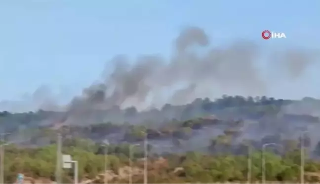 Çanakkale'de Ziraat Alanında Yangın Çıktı