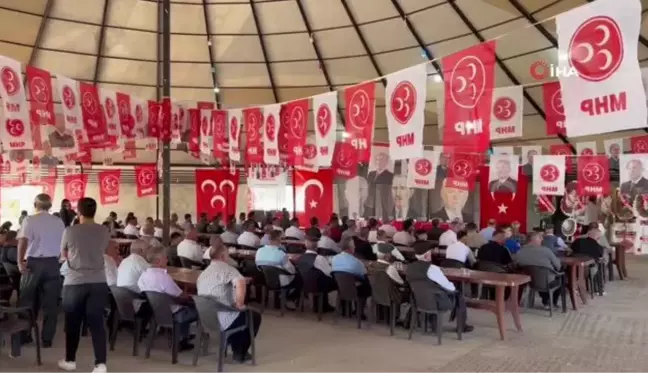 MHP'nin Silopi ilçe kongresi eski Türk geleneğine göre kıl çadırda yapıldı