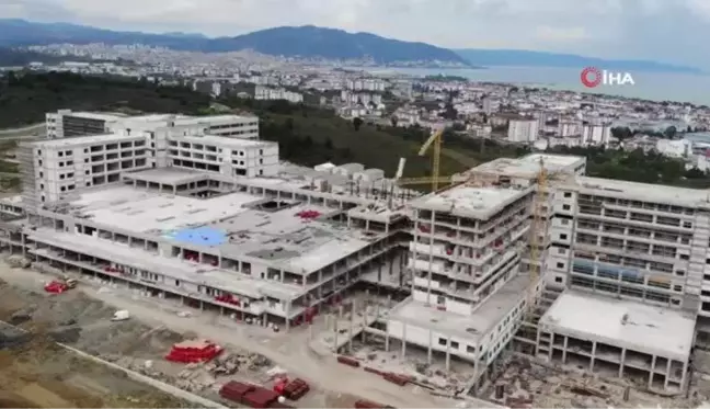 Ordu Şehir Hastanesi inşaatı yüzde 74'e ulaştı