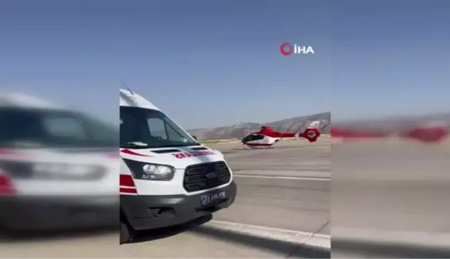 Ambulans helikopter Demhat bebek için havalandı