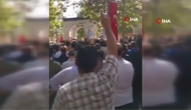 Ankara'da Hacı Bayram Camii'nde İsrail Protestosu