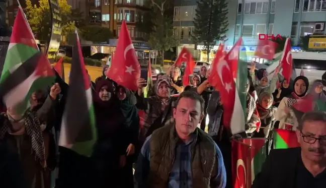 ALANYA'DA İSRAİL PROTESTOSU