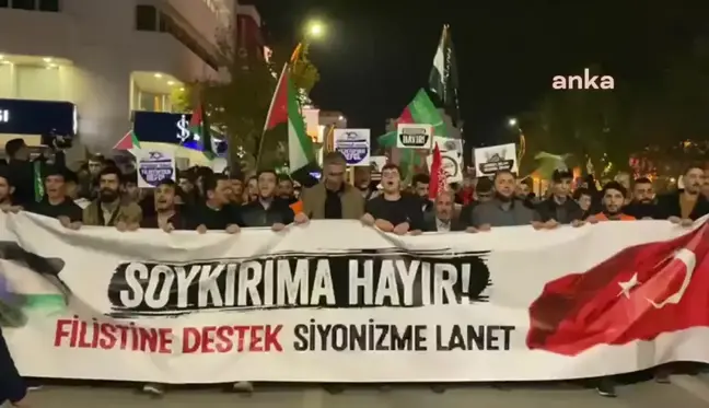 Elazığ'da İsrail'in Gazze'deki saldırıları protesto edildi