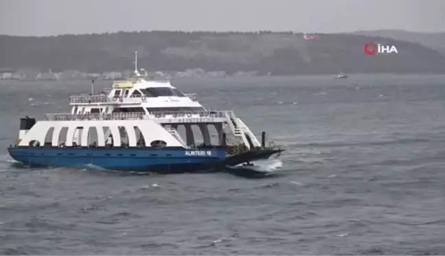 Çanakkale Boğazı, fırtına nedeniyle transit gemi geçişlerine kapatıldı