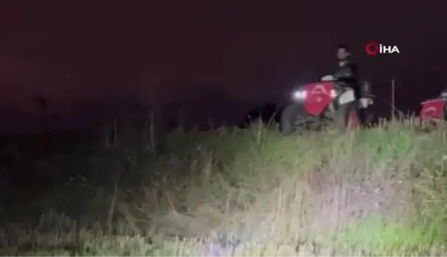 Tepe çıkmaya çalışırken ATV motorunun altında kaldı, o anlar kameraya böyle yansıdı