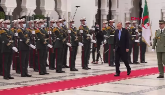 Erdoğan, Cezayir Cumhurbaşkanı Tebbun ile bir araya geldi