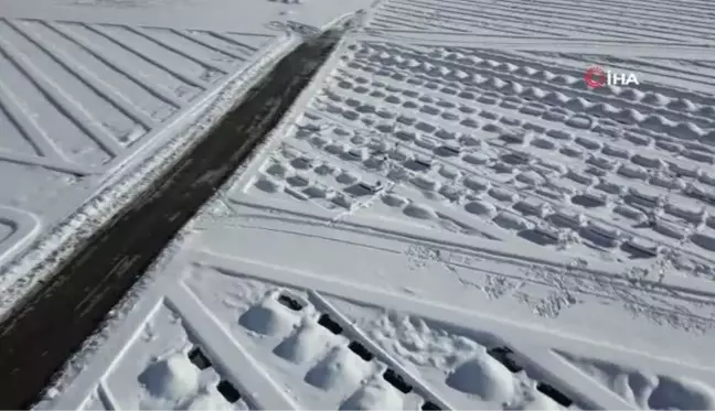 Erzurum'da kış mezarları hazır