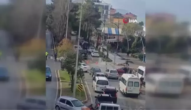 Giresun'un Tirebolu ilçesinde fırtına sonrası deniz taştı, ilçe merkezini su bastı