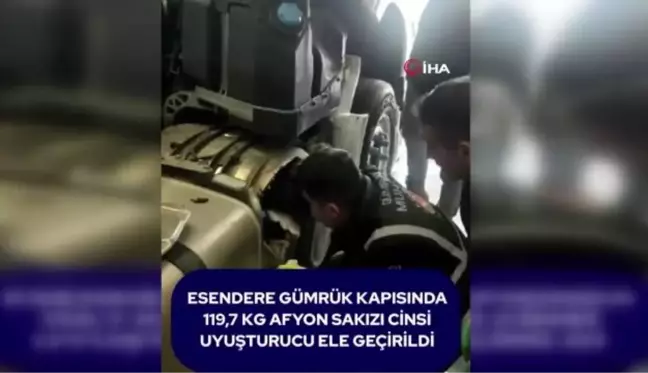 Esendere Gümrük Kapısı'nda 119 Kilo Uyuşturucu Ele Geçirildi