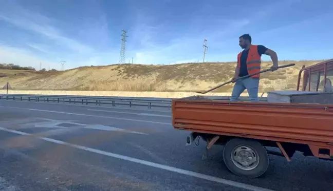 Sinop'ta Hamsi Kamyonlarından Akan Su Yolları Kayganlaştırdı