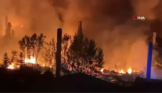 Gebze'deki Kimyasal Depoda Yangın Çıktı