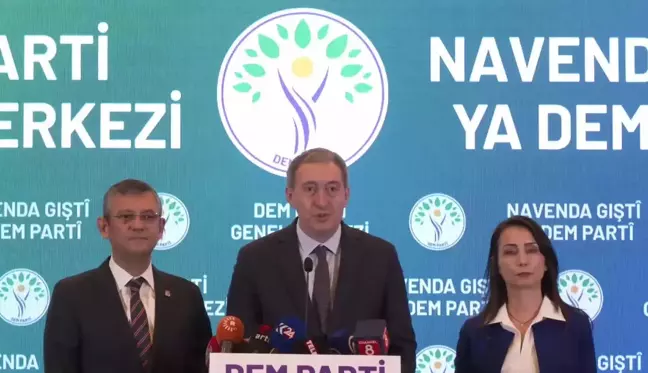 CHP Genel Başkanı Özgür Özel, DEM Partisi Eş Genel Başkanlarını ziyaret etti