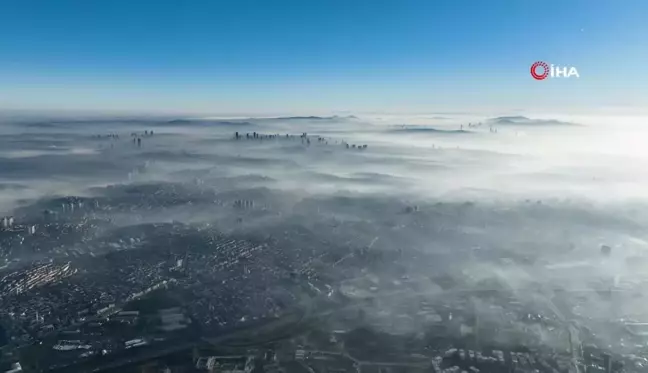 İstanbul'da kartpostallık sis manzarası böyle görüntülendi