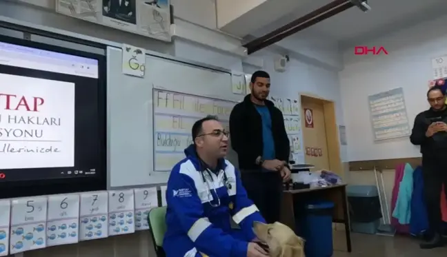 Hatay'da öğrenciler hayvan sevgisi ve besleme konularını uygulamalı olarak öğrendi