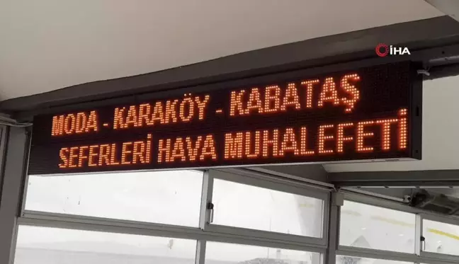 İstanbul'da bazı vapur seferleri iptal edildi