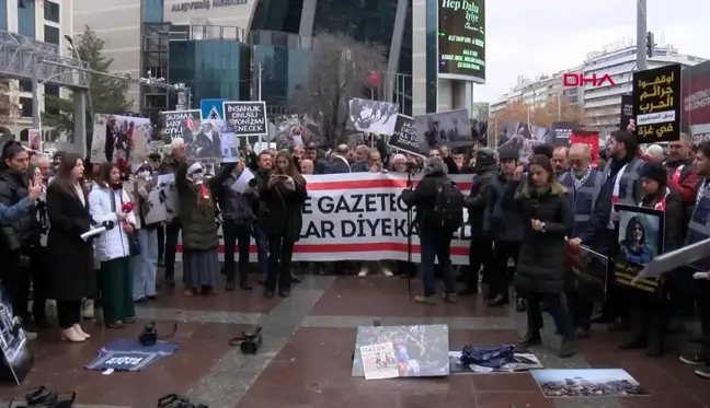 İsrail'in saldırılarında ölen 112 gazeteci, Ankara'da anıldı