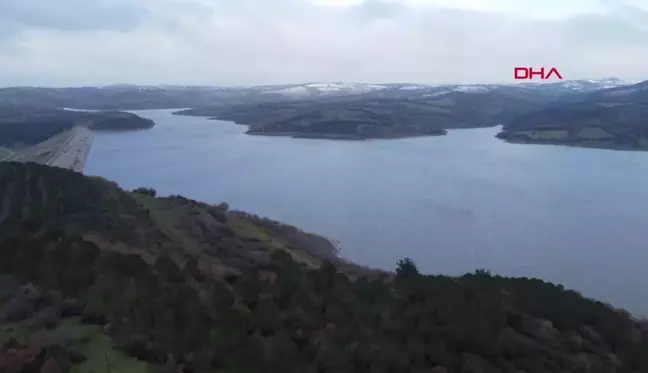 Kaz Dağları'ndan beslenen Bayramiç Barajı'nın su seviyesi yükseldi