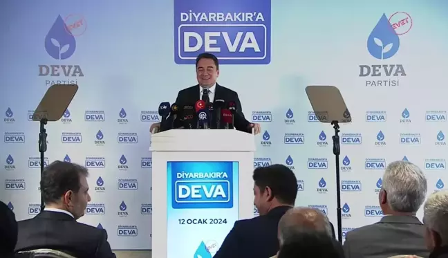 DEVA Partisi Genel Başkanı Ali Babacan: 'Biz, Diyarbakır'da kuzuyu hatırlayan, Ankara'da kurdun yanı başında hizaya gelenlerden olmadık'