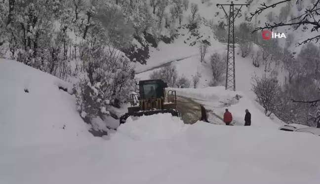 Bitlis köylerinde karla mücadele çalışması