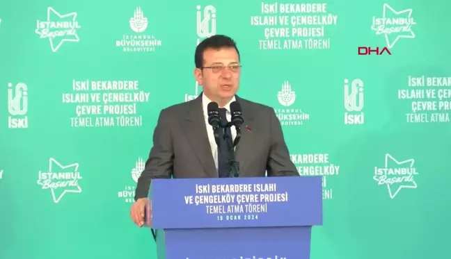 İstanbul Belediye Başkanı Ekrem İmamoğlu, BEKARDERE Islahı ve Çengelköy çevre projesi törenine katıldı