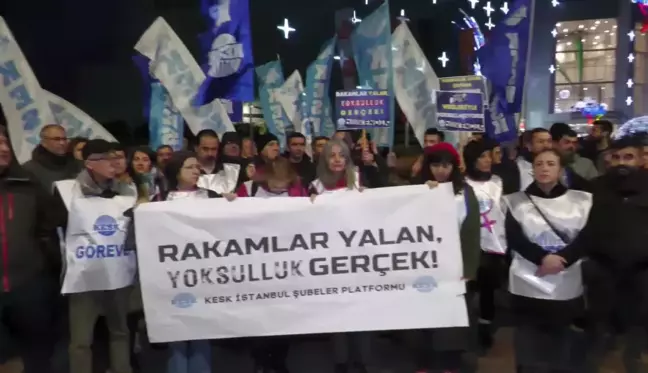 Kesk'ten İstanbul'da Tüik ve Zam Protestosu: 