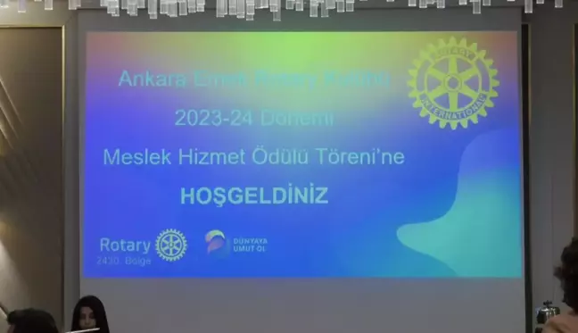 Ankara Emek Rotary Kulübü Meslek Hizmetleri Ödül Töreni