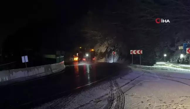 Özlenen karla buluşmak için Bolu Dağı'nı tercih ettiler
