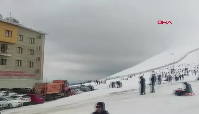 Samsun'da Akdağ Kayak Merkezi Sömestir Tatilinde Ziyaretçi Akınına Uğradı