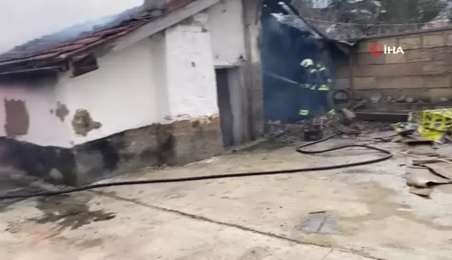 Konya'da müstakil evin aşhanesinde yangın