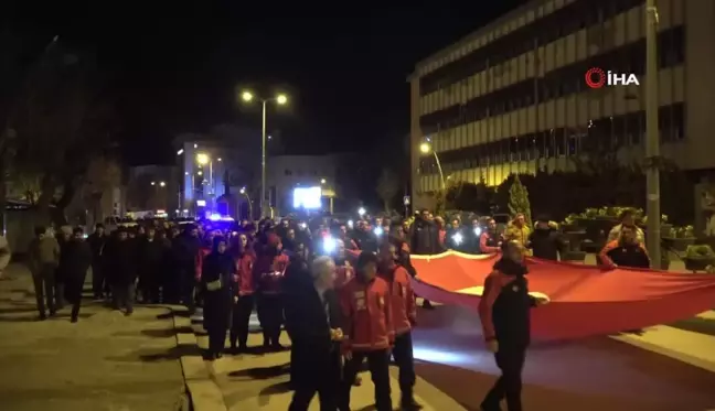 Çankırı, Kahramanmaraş depremi için sessiz yürüyüş düzenledi