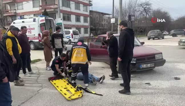 Tofaş motosiklete çarptı: 1 yaralı