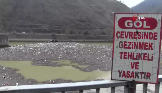 Artvin'deki sel Muratlı Baraj Gölü'nü çöplüğe çevirdi