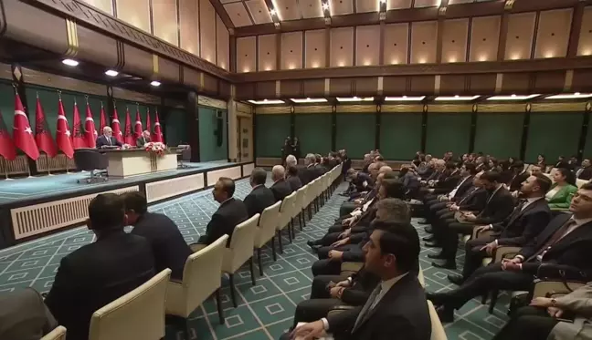 Cumhurbaşkanı Erdoğan ve Arnavutluk Başbakanı Rama Ortak Basın Toplantısı Düzenledi