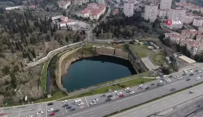 Kadıköy'de inşaat sahası su dolunca Google Maps'te göl olarak gösterildi