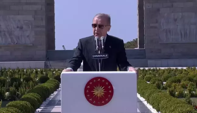 Cumhurbaşkanı Erdoğan: Türkiye, Çanakkale'de olduğu gibi sinsi saldırılara karşı duruş sergiliyor