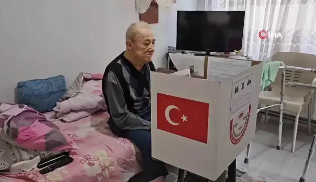 Sındırgı'da gezici sandıkta oy kullanma işlemi tamamlandı