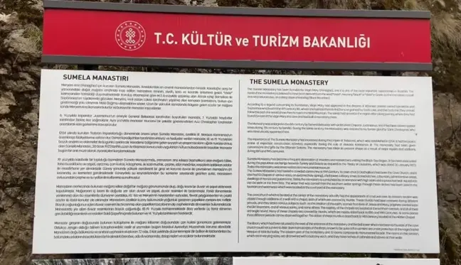 Sümela Manastırı'nda Bayram Yoğunluğu