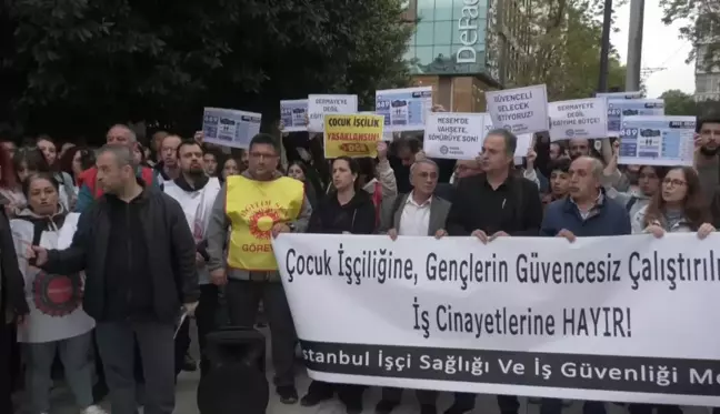 İSİG İstanbul Kadıköy'de Çocuk İşçiliğe ve İş Cinayetlerine Karşı Eylem Yaptı