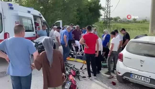 Osmaniye'de otomobil ile motosiklet çarpıştı: 3 yaralı