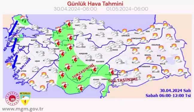 Meteoroloji'den sağanak yağış uyarısı